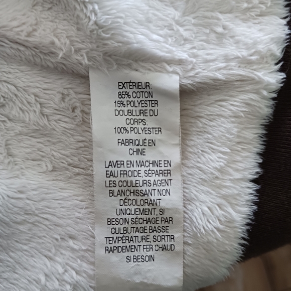 LL Bean Women Jacket Vest Small/ Med Lined  Cotton Blend Brown Fall Cabincore - Picture 6 of 7